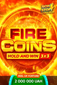 fire coins hold and win logo